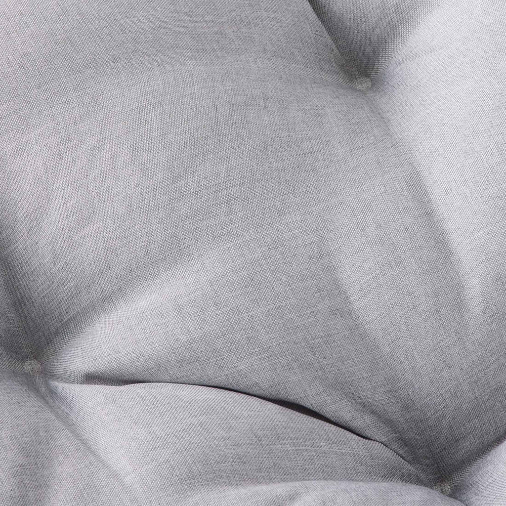 Double Papasan Accent Chair, Grey Linen